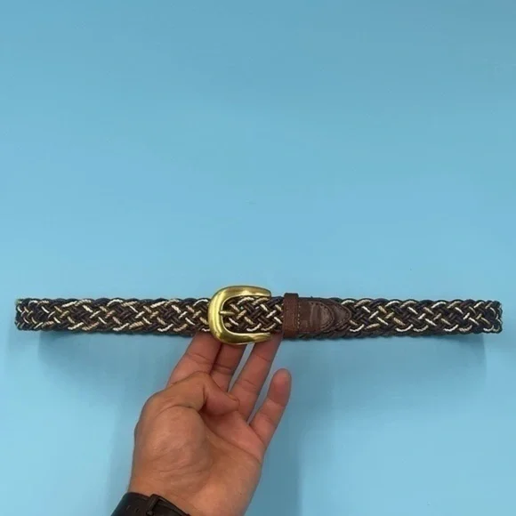 Genuine Leather Braided Belt - Picture 2 of 5